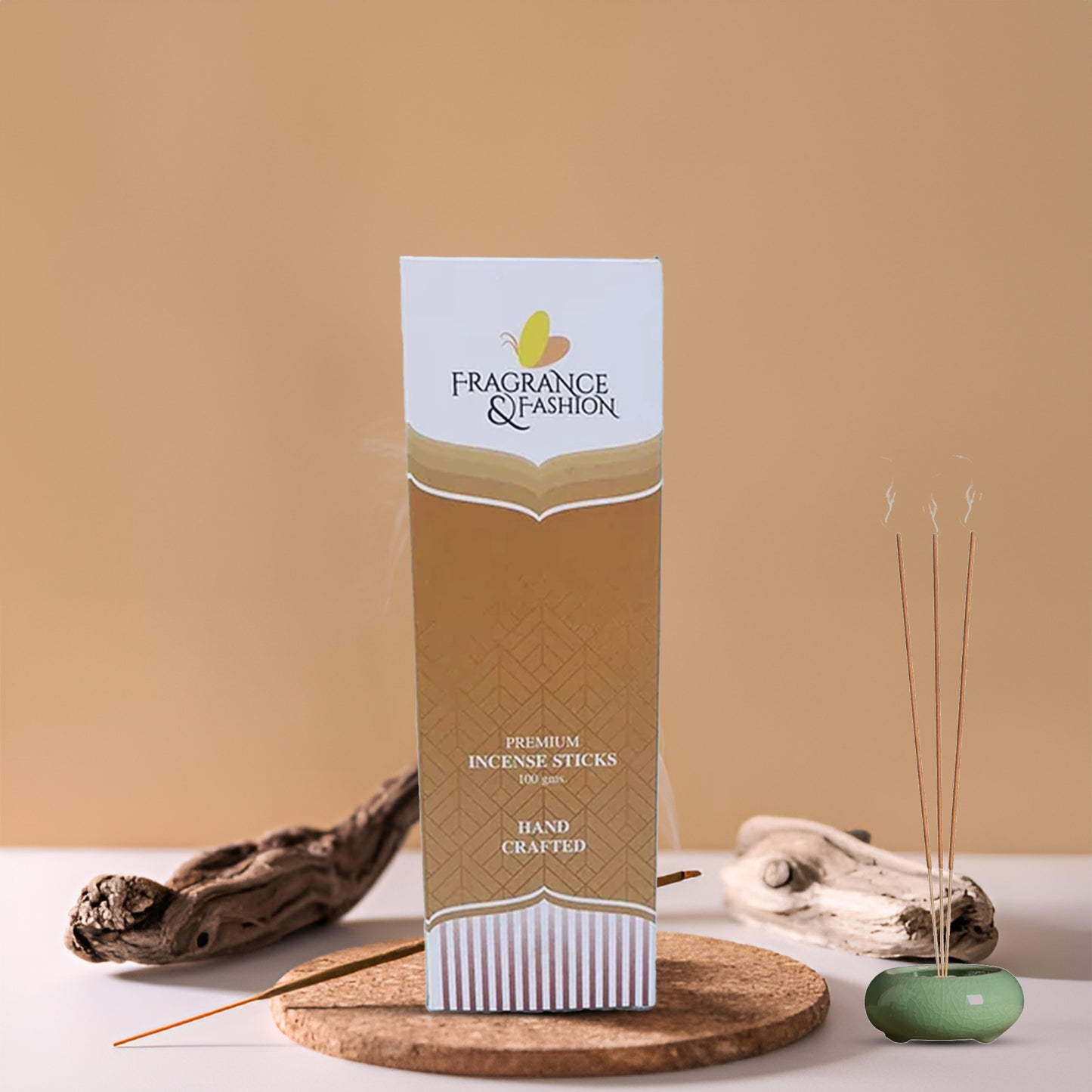 Saffron Sandal Natural Masala Incense Sticks 300 Grams
